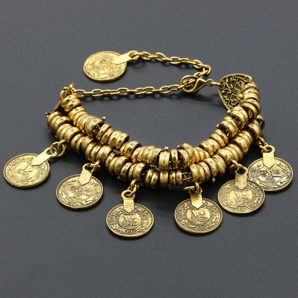 bohemia charm bracelets retro carved coins women jewelry antique gold silver bracelet anklet alloy bangle 2017 selling, Golden;silver
bohemia charm bracelets retro carved coins women jewelry antique gold silver bracelet anklet alloy bangle 2017 selling, Golden;silver