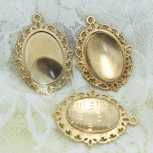 Sweet Bell 10set Three Colors filigree cameo cabochon 30*40mm(Fit 18*25mm Dia) base setting pendant tray+clear glass cabochon D043
Sweet Bell 10set Three Colors filigree cameo cabochon 30*40mm(Fit 18*25mm Dia) base setting pendant tray+clear glass cabochon D043