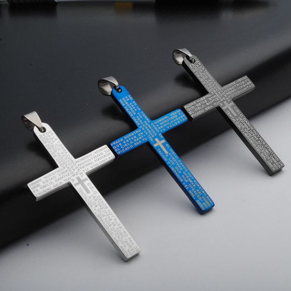 new jesus pendant stainless steel jesus letter cross statement charms cross necklace jewelry without chain, Bronze;silver
new jesus pendant stainless steel jesus letter cross statement charms cross necklace jewelry without chain, Bronze;silver