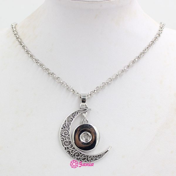 wholesale 18mm snap jewelry metal chain with 18mm snap button bohemian vintage moon pendant snap necklace for 18mm snaps, Silver
wholesale 18mm snap jewelry metal chain with 18mm snap button bohemian vintage moon pendant snap necklace for 18mm snaps, Silver