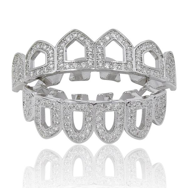 hip hop caps shaped iced out cz 4 open hollow grillz bottom grillz set men women mouth teeth, Black
hip hop caps shaped iced out cz 4 open hollow grillz bottom grillz set men women mouth teeth, Black