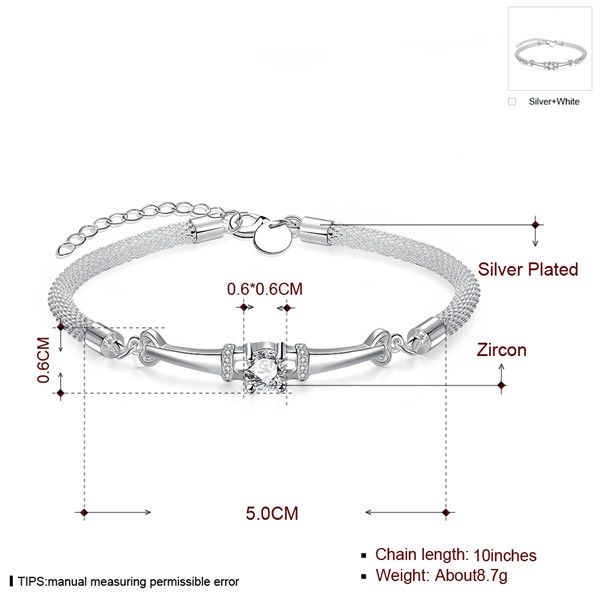 brand new mesh diamond plate 925 silver charm bracelet 22.5cm emb382,women's sterling silver plated jewelry bracelet, White
brand new mesh diamond plate 925 silver charm bracelet 22.5cm emb382,women's sterling silver plated jewelry bracelet, White