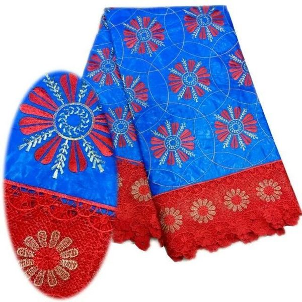 5 y/pc fashionable blue bazin lace fabric and red water soluble flower design embroidery african cord lace for dress lbl21-5
5 y/pc fashionable blue bazin lace fabric and red water soluble flower design embroidery african cord lace for dress lbl21-5