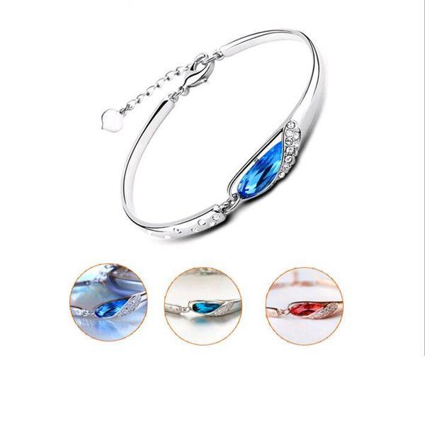 1pcs natural austrian crystal bracelet fashion jewelry 925 sterling silver blue clasp chain bangle bracelet for women, Black
1pcs natural austrian crystal bracelet fashion jewelry 925 sterling silver blue clasp chain bangle bracelet for women, Black