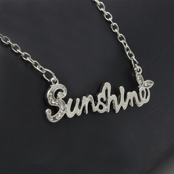 new fashion letter pendant necklace jewelry for girls women silver color you are my sunshine necklaces valentine's day gift
new fashion letter pendant necklace jewelry for girls women silver color you are my sunshine necklaces valentine's day gift