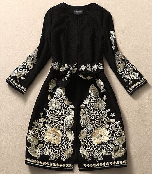 fall gold new runway designer floral coat long winter black embroidery sleeve women's elegant jackets wodun
fall gold new runway designer floral coat long winter black embroidery sleeve women's elegant jackets wodun