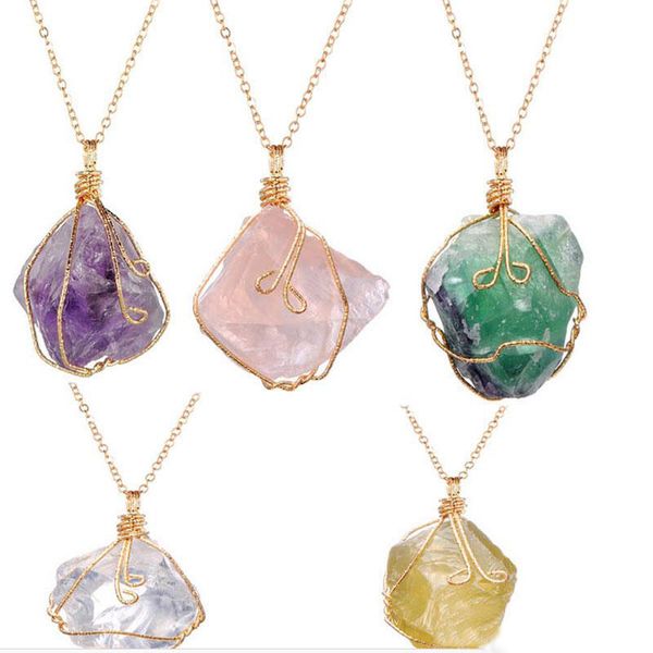 new natural stone pendant clavicle necklace for women raw amethyst point jewelry christmas gift, Silver
new natural stone pendant clavicle necklace for women raw amethyst point jewelry christmas gift, Silver