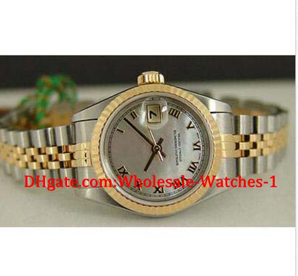 New arrive Luxury watches free gift box Wrist watch Ladies 18kt Gold SS Mother Of Pearl Roman Dial 69173
New arrive Luxury watches free gift box Wrist watch Ladies 18kt Gold SS Mother Of Pearl Roman Dial 69173