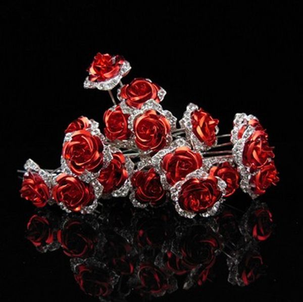 fashion bridal hair accessories silver plated metal u pins red rose party head pieces bridal hair pieces, Slivery;golden
fashion bridal hair accessories silver plated metal u pins red rose party head pieces bridal hair pieces, Slivery;golden