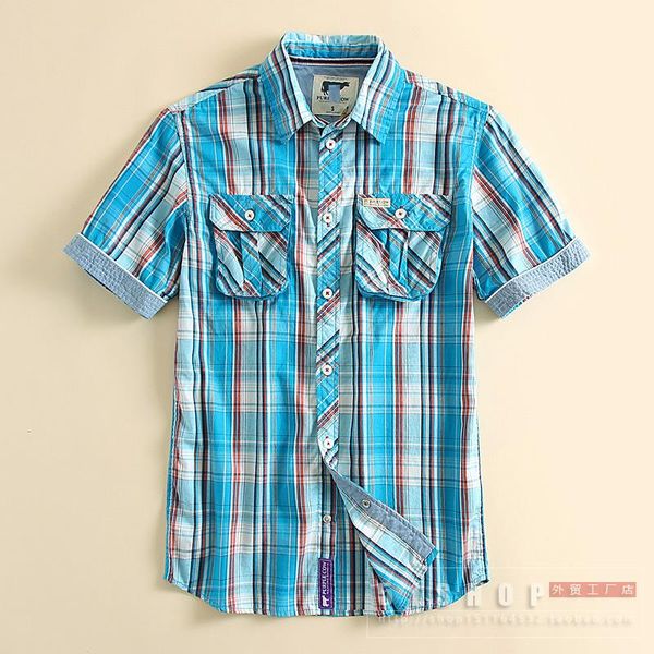 wholesale- men plaid shirt men shirts 2016 cotton new summer spring fashion chemise homme mens dress shirts short sleeve plus size discount, White;black
wholesale- men plaid shirt men shirts 2016 cotton new summer spring fashion chemise homme mens dress shirts short sleeve plus size discount, White;black