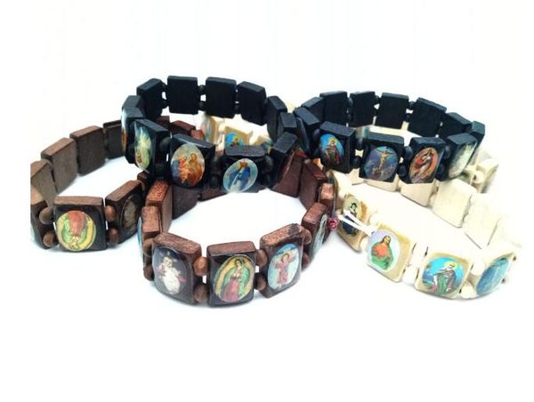 sale 24pcs/lot religious catholic jewelry black coffee christ wood color bracelet christian supplies wooden icon elastic rosary bracelet, Golden;silver
sale 24pcs/lot religious catholic jewelry black coffee christ wood color bracelet christian supplies wooden icon elastic rosary bracelet, Golden;silver