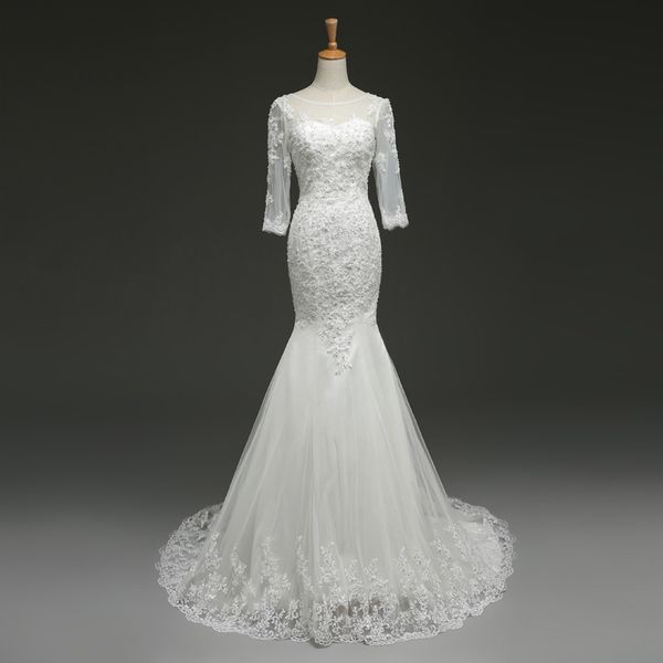 тюль с кружевными аппликациями русалка свадебное платье с поездом суда 2017 новый длинный халат де mariage, White
тюль с кружевными аппликациями русалка свадебное платье с поездом суда 2017 новый длинный халат де mariage, White