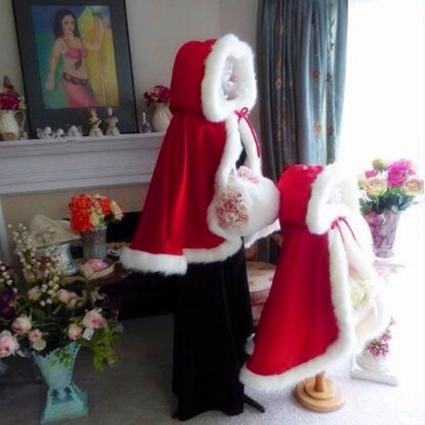 red winter valentine bridal cape fur hooded wedding cloak two-tone floor length wedding cape with hood wrap coat shoet wraps jacket, White
red winter valentine bridal cape fur hooded wedding cloak two-tone floor length wedding cape with hood wrap coat shoet wraps jacket, White