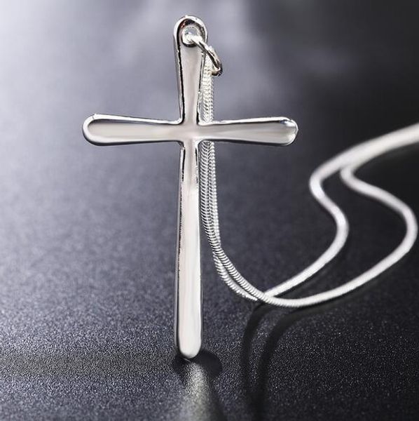 popular jewelry 925 silver long cross pendant fit 1mm snake chains necklace cross necklaces jewelry 18inch
popular jewelry 925 silver long cross pendant fit 1mm snake chains necklace cross necklaces jewelry 18inch