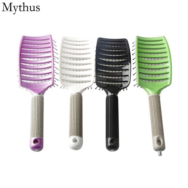new design detangling curved hair comb faster drying styling hair brush la2527, Silver
new design detangling curved hair comb faster drying styling hair brush la2527, Silver