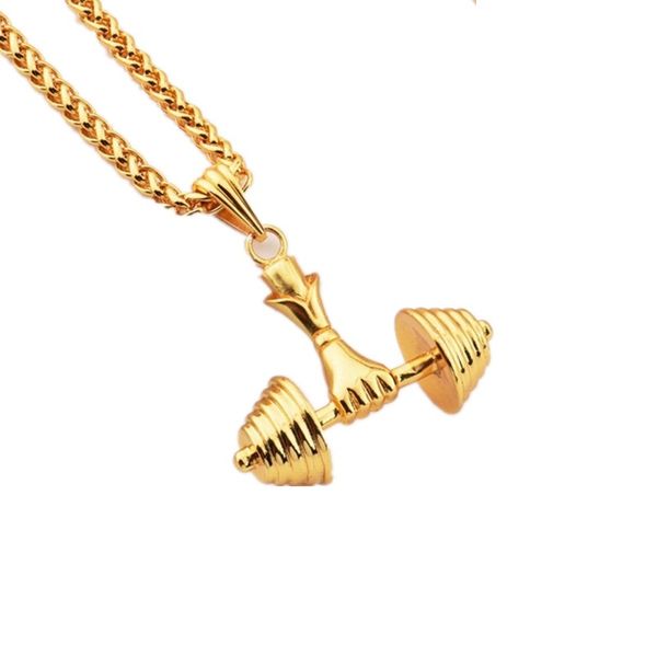 mens barbell pendant necklaces trendy design jewelry 29.5" long chain fashion hip hop gold chains charm necklace men gifts, Silver
mens barbell pendant necklaces trendy design jewelry 29.5" long chain fashion hip hop gold chains charm necklace men gifts, Silver