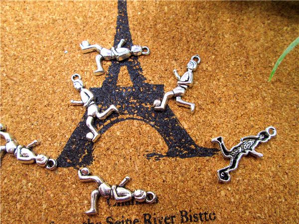 120pcs- soccer player charms, antique tibetan silver soccer player charm pendants 23x12mm, Bronze;silver
120pcs- soccer player charms, antique tibetan silver soccer player charm pendants 23x12mm, Bronze;silver