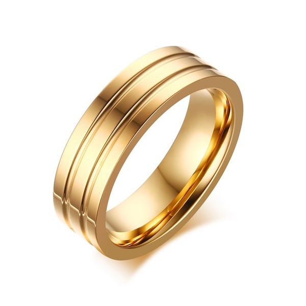 meaeguet 6mm woman men gold plate stainless steel rings polished double groove wedding bands jewelry r-192, Silver
meaeguet 6mm woman men gold plate stainless steel rings polished double groove wedding bands jewelry r-192, Silver