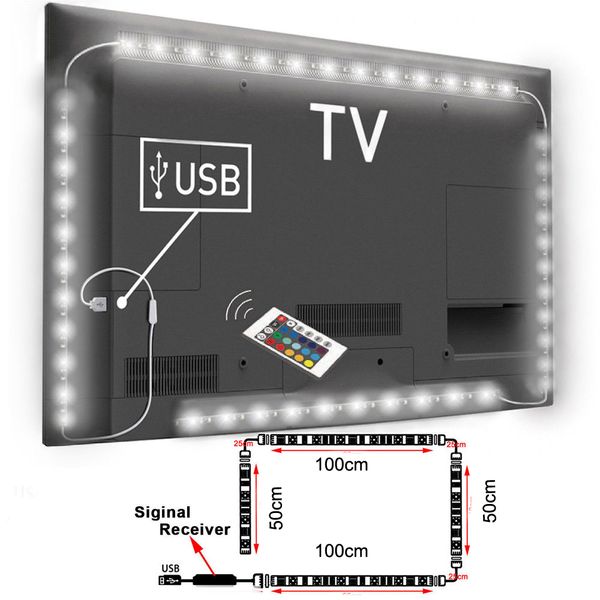 Оптовая торговля-USB питание RGB изменение цвета 5050 светодиодные полосы лампы компь
Оптовая торговля-USB питание RGB изменение цвета 5050 светодиодные полосы лампы компь