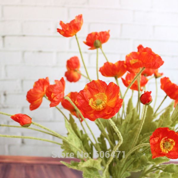 wholesale- beautiful artificial flowers poppy stem silk flowers home wedding decoration gift
wholesale- beautiful artificial flowers poppy stem silk flowers home wedding decoration gift