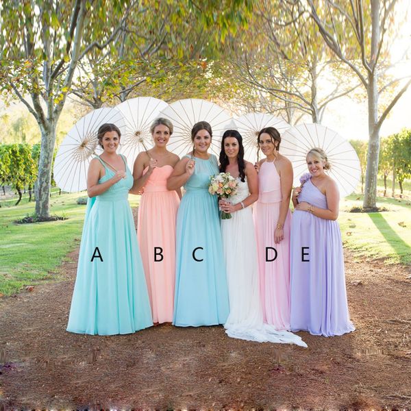 sheep elegant chiffon bridesmaid dress mix style custom made aline ruffle formal evening prom gown long maid of honour at wedding, White;pink
sheep elegant chiffon bridesmaid dress mix style custom made aline ruffle formal evening prom gown long maid of honour at wedding, White;pink