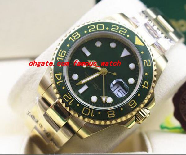 new fashion luxury wristwatch new ii 18k yellow gold green dial 116718 bk ceramic bezel mechanical automatic men watches quality, Slivery;brown
new fashion luxury wristwatch new ii 18k yellow gold green dial 116718 bk ceramic bezel mechanical automatic men watches quality, Slivery;brown