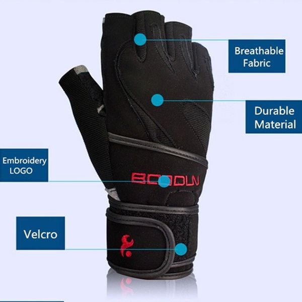 outdoor genuine leather men half finger gloves non slip gym fitness gloves dumbbell sports bodybuilding weight lifting gloves, Black
outdoor genuine leather men half finger gloves non slip gym fitness gloves dumbbell sports bodybuilding weight lifting gloves, Black
