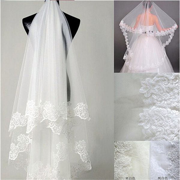 new 2017 elegant wedding veil with appliqued edge 2m white/ivory romantic princess wedding accessories wedding bridal veils, Black
new 2017 elegant wedding veil with appliqued edge 2m white/ivory romantic princess wedding accessories wedding bridal veils, Black