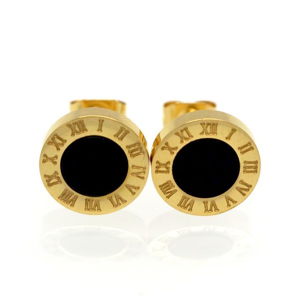 fashion letter earrings charming round black white agate roman numerals stud earrings for women men youngsters factory wholesale price, Golden;silver
fashion letter earrings charming round black white agate roman numerals stud earrings for women men youngsters factory wholesale price, Golden;silver