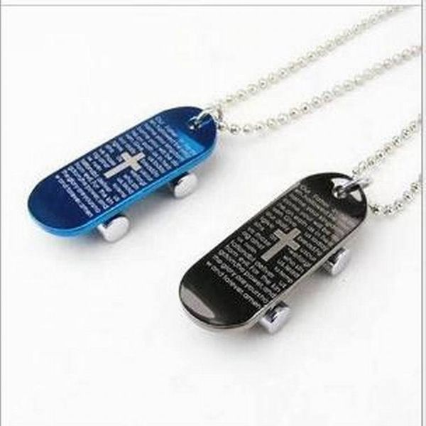 2017 Hot Stainless Steel Skateboard Necklace Pendant Stainless Steel Bible Cross Necklace Fishbone Necklace
2017 Hot Stainless Steel Skateboard Necklace Pendant Stainless Steel Bible Cross Necklace Fishbone Necklace
