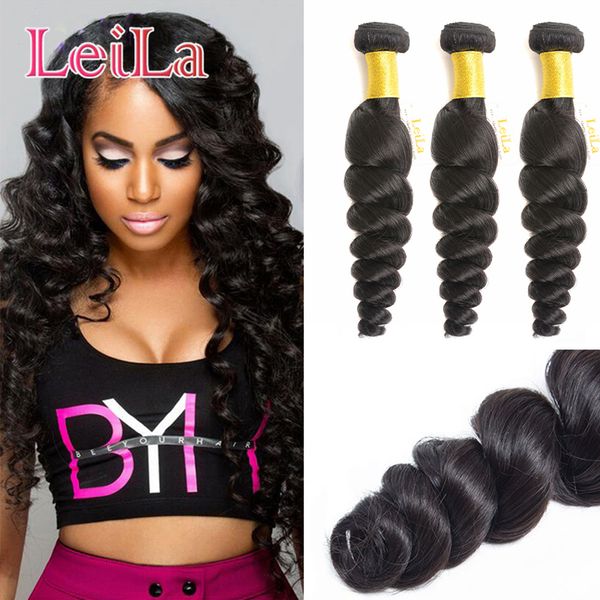 brazilian 3 bundles hair extensions weft loose wave hair weave bundles 100% unprocessed human hair wefts 3pieces one set virgin, Black
brazilian 3 bundles hair extensions weft loose wave hair weave bundles 100% unprocessed human hair wefts 3pieces one set virgin, Black