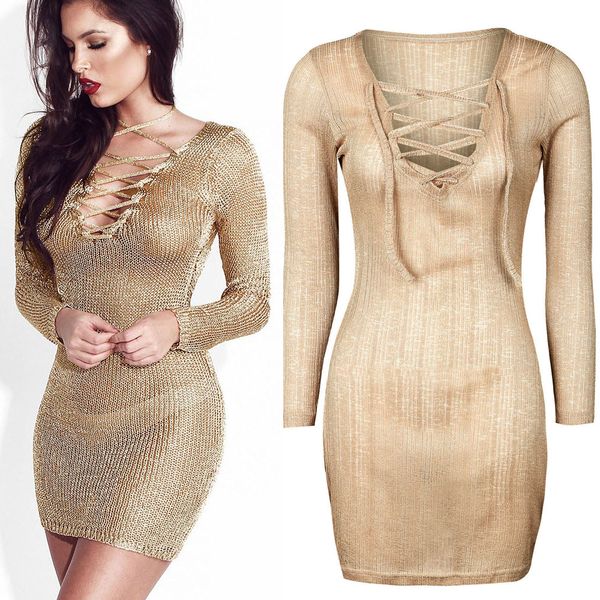 Slim Tight Bodycon Lace Up V-Neck Beach Short Mini Party Dress Long Sleeve Sexy see through Pullover Evening Cocktail Prom Dresses Clubwear
Slim Tight Bodycon Lace Up V-Neck Beach Short Mini Party Dress Long Sleeve Sexy see through Pullover Evening Cocktail Prom Dresses Clubwear