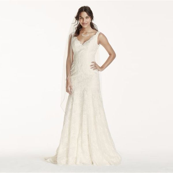 jewel lace wedding dress with scalloped v-neck mermaid wedding gown back custom made bridal dresses lace wg3757, White
jewel lace wedding dress with scalloped v-neck mermaid wedding gown back custom made bridal dresses lace wg3757, White