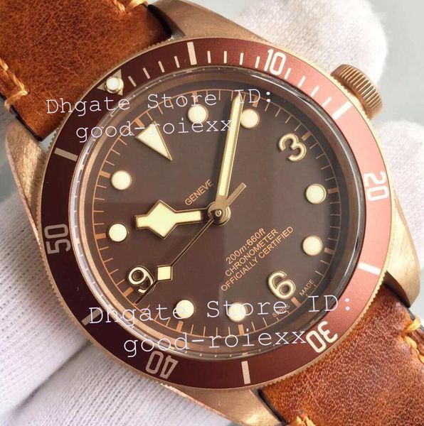 luxury mens automatic movement eta 2824 bronze watch men brown dial leather brass 79250 heritage watches 43mm xf factory wristwatches, Slivery;brown
luxury mens automatic movement eta 2824 bronze watch men brown dial leather brass 79250 heritage watches 43mm xf factory wristwatches, Slivery;brown
