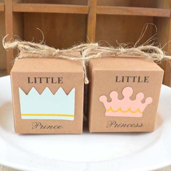 2017 Hot 100pcs Little Prince or Princess Square Kraft Paper Candy Boxes Wedding Favors Baby Shower Party Gift Box With Hemp Ropes 
2017 Hot 100pcs Little Prince or Princess Square Kraft Paper Candy Boxes Wedding Favors Baby Shower Party Gift Box With Hemp Ropes
