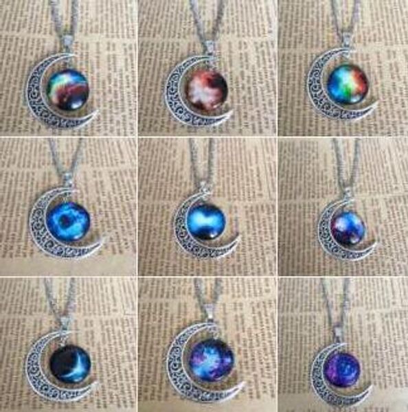 star moon time gemstone necklace wfn208 (with chain) mix order 20 pieces a lot, Silver
star moon time gemstone necklace wfn208 (with chain) mix order 20 pieces a lot, Silver