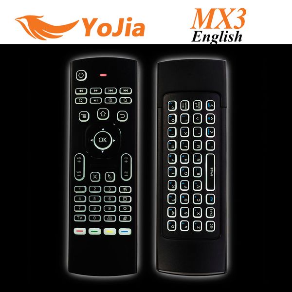 

10pcs X8 Air Fly Mouse MX3 2.4GHz Wireless Keyboard Remote Control Somatosensory IR Learning 6 Axis without Mic for Android TV Box