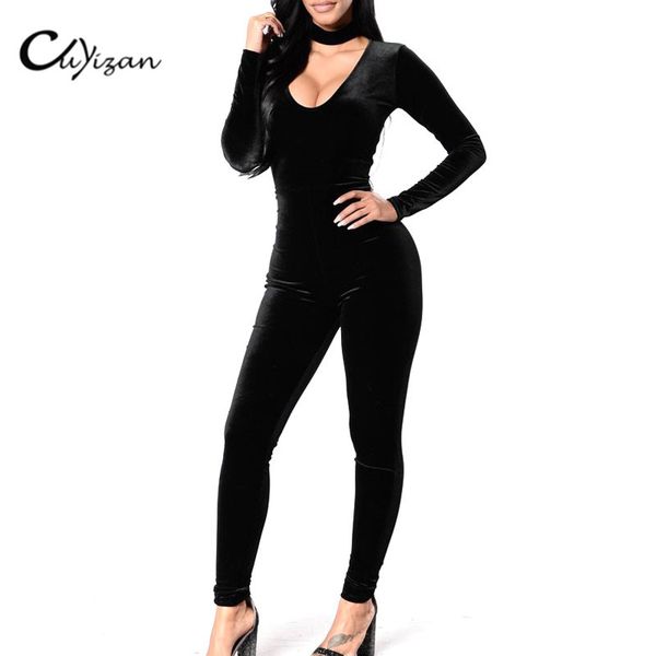 wholesale- cuyizan 2017 spring autumn women velvet bodycon jumpsuit rompers deep v playsuit strappy bodysuit overalls bandage jumpsuit, Black;white
wholesale- cuyizan 2017 spring autumn women velvet bodycon jumpsuit rompers deep v playsuit strappy bodysuit overalls bandage jumpsuit, Black;white