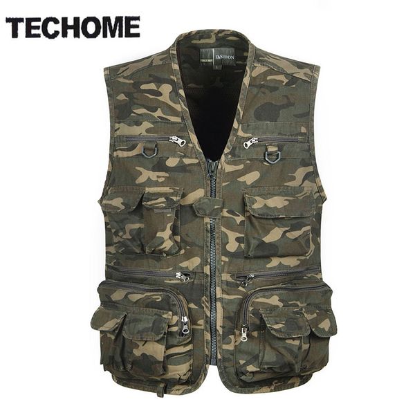 wholesale- techome multi pocket camouflage vest men casual travel waistcoat cotton fish sleeveless jacket camo caza vest straight clothes, Black;white
wholesale- techome multi pocket camouflage vest men casual travel waistcoat cotton fish sleeveless jacket camo caza vest straight clothes, Black;white