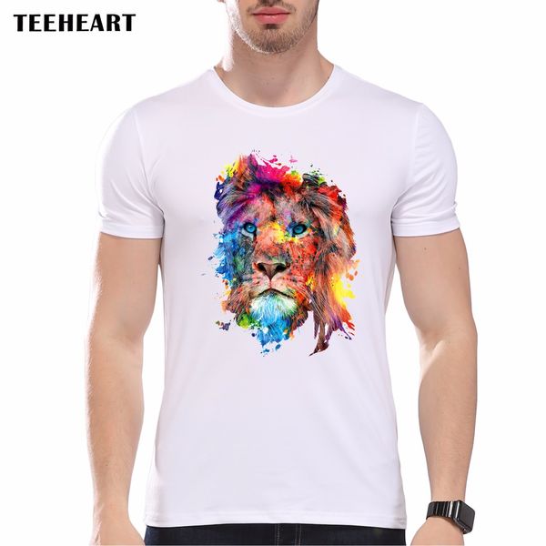 wholesale- new 2016 summer fashion colorful lion design t shirt men's animal hipster tees pa789, White;black
wholesale- new 2016 summer fashion colorful lion design t shirt men's animal hipster tees pa789, White;black
