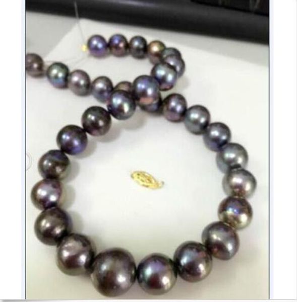 huge 13-15mm south sea genuine black pearl necklace 14k yellow golden clasp, Silver
huge 13-15mm south sea genuine black pearl necklace 14k yellow golden clasp, Silver