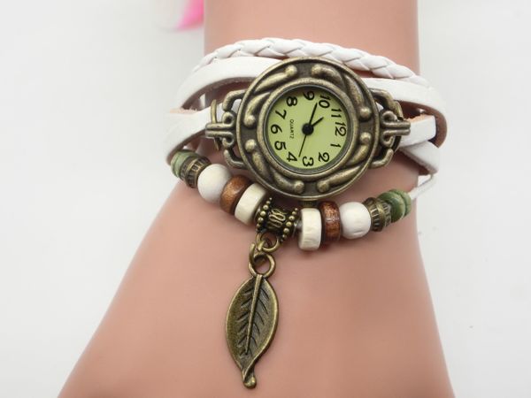 wholesale 100pcs/lot mix 7colors excellent quality cow leather women watches leather leaf charm bracelet watches lp005, Slivery;brown
wholesale 100pcs/lot mix 7colors excellent quality cow leather women watches leather leaf charm bracelet watches lp005, Slivery;brown