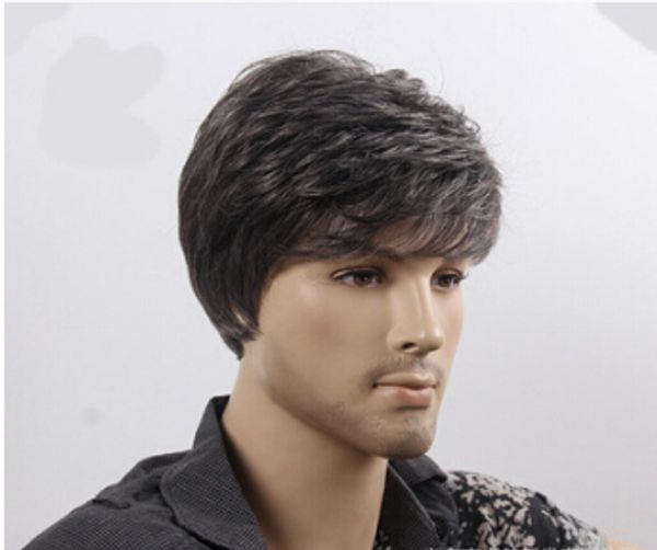 Short Black White Synthetic Hair Middle-aged Men Breathable Fake Grey Old Aged Men Elderly Natural Hair Mens Wig pperuca Cosplay Wigs
Short Black White Synthetic Hair Middle-aged Men Breathable Fake Grey Old Aged Men Elderly Natural Hair Mens Wig pperuca Cosplay Wigs
