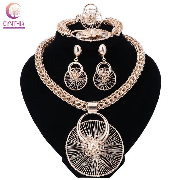 fashion nigerian beads wedding jewelry set bridal dubai gold color crystal necklace earring sets african beads jewelry set, Black
fashion nigerian beads wedding jewelry set bridal dubai gold color crystal necklace earring sets african beads jewelry set, Black