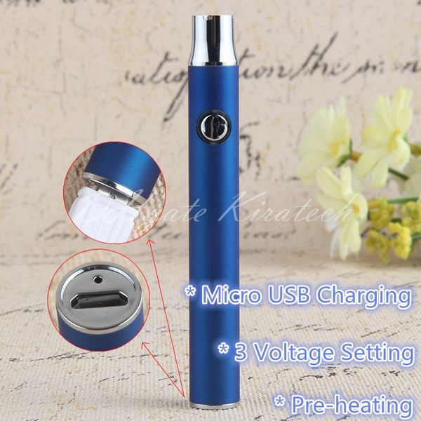 510 Preheating Vaporizer Battery Vape Ecig 3 Voltage Setting Vaping Pen 510 Thread E Cigarette Come With Micro USB Charger Hot Wholesale
510 Preheating Vaporizer Battery Vape Ecig 3 Voltage Setting Vaping Pen 510 Thread E Cigarette Come With Micro USB Charger Hot Wholesale