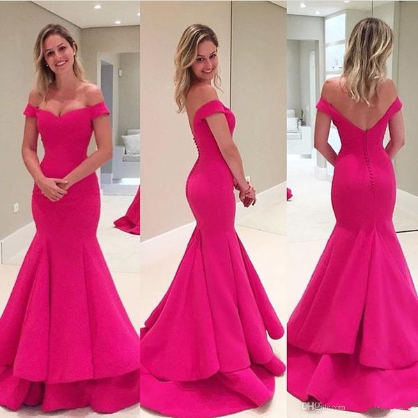 2019 fuchsia evening dresses long mermaid style ruffled backless taffeta off-the-shoulder formal party gowns custom made e102, Black;red
2019 fuchsia evening dresses long mermaid style ruffled backless taffeta off-the-shoulder formal party gowns custom made e102, Black;red