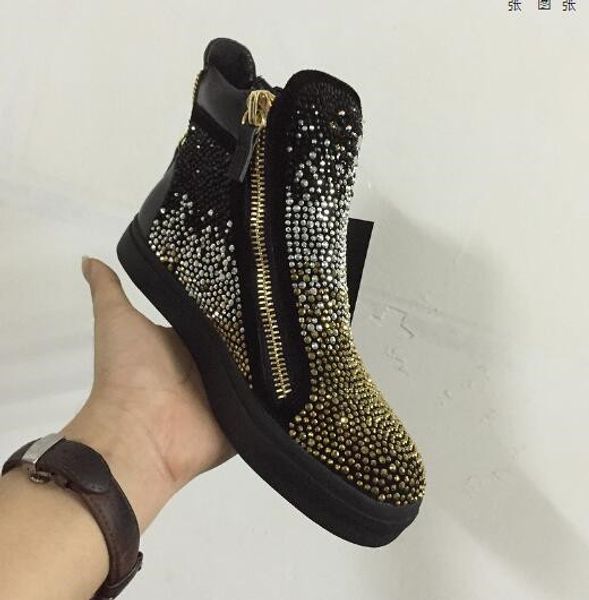 2017 fashion men shoes metal sequin sneakers lace up leather loafer rhinestone sneakers thick heel high top sneakers party male shoes
2017 fashion men shoes metal sequin sneakers lace up leather loafer rhinestone sneakers thick heel high top sneakers party male shoes