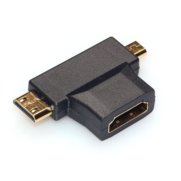 100 шт. / лот 2016 новый горячий 3 в 1 HDMI женский Mini HDMI мужской + Micro HDMI мужской адаптер ме
100 шт. / лот 2016 новый горячий 3 в 1 HDMI женский Mini HDMI мужской + Micro HDMI мужской адаптер ме