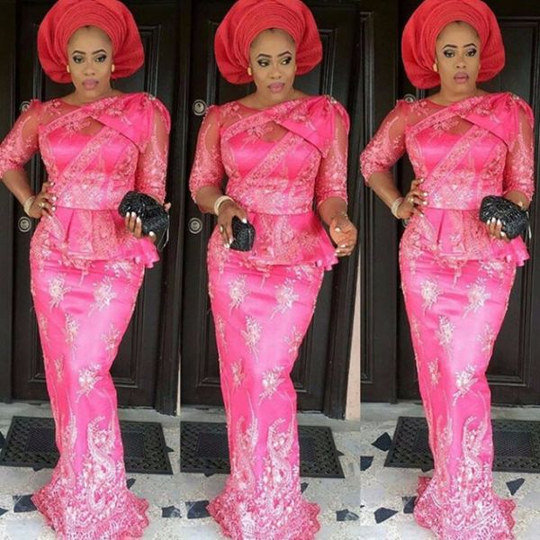 fushia mermaid evening gowns long half sleeves illusion appliques peplum prom dress long zipper back aso ebi formal dresses evening wear, Black;red
fushia mermaid evening gowns long half sleeves illusion appliques peplum prom dress long zipper back aso ebi formal dresses evening wear, Black;red