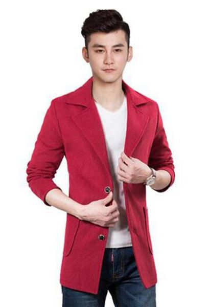 qiu dong han edition men fashion new cultivate one's morality single-breasted woolen cloth of england trench coat / m-3xl, Black
qiu dong han edition men fashion new cultivate one's morality single-breasted woolen cloth of england trench coat / m-3xl, Black